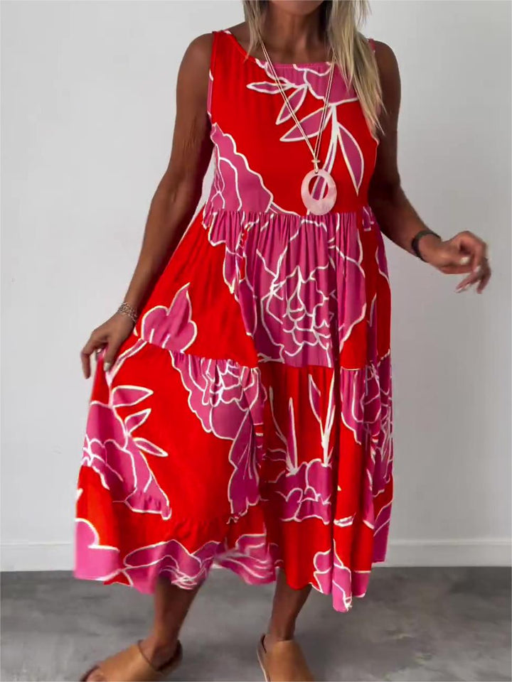 Petal Essence | Aveline Floral Maxi Dress