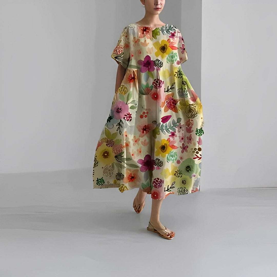 Floral Grace | Noora Spring Maxi Dress