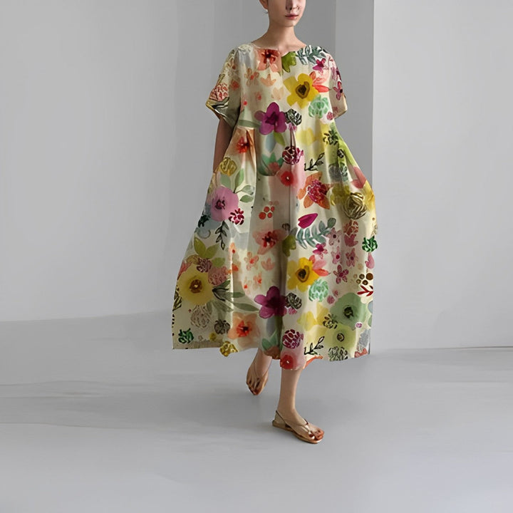 Floral Grace | Noora Spring Maxi Dress