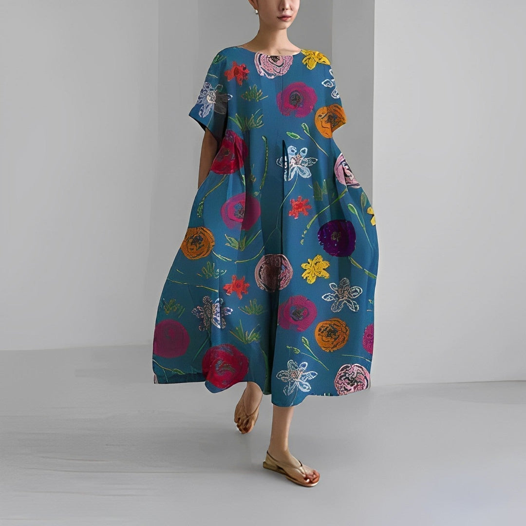Floral Grace | Noora Spring Maxi Dress