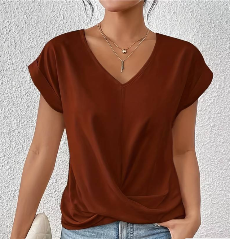Timeless Basics | Ione V-Neck Top