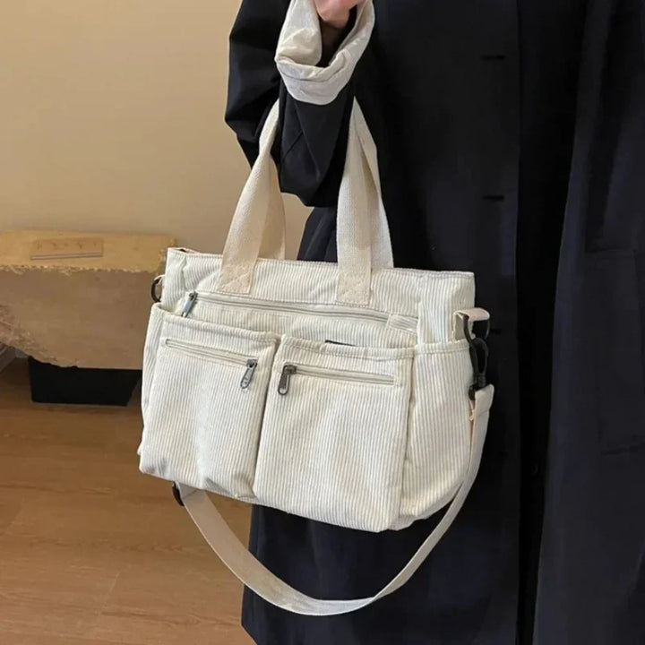 Velvet Carry | Clemence Cord Tote