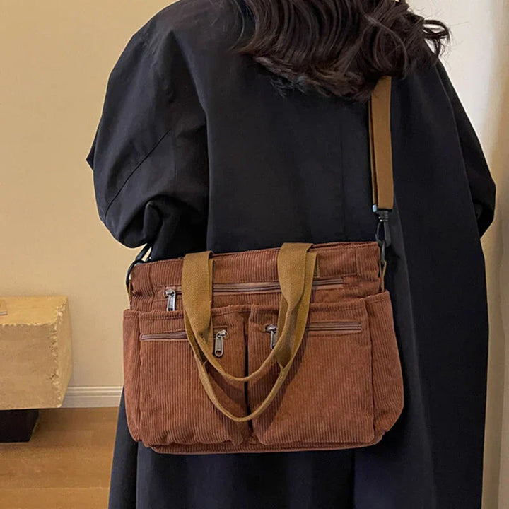 Velvet Carry | Clemence Cord Tote